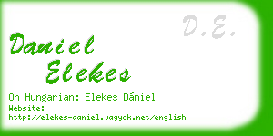 daniel elekes business card